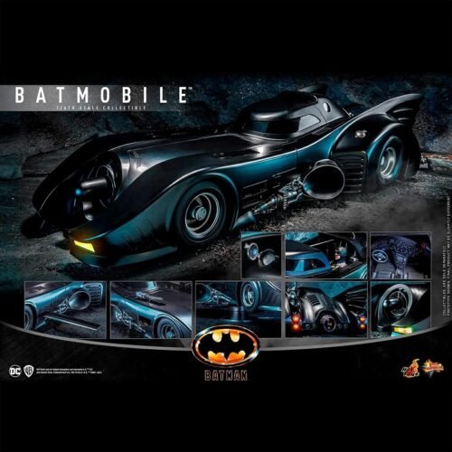 Hot Toys MMS170 Batman Batmobile 1989 1/6 Vehicle DC (New Sealed)