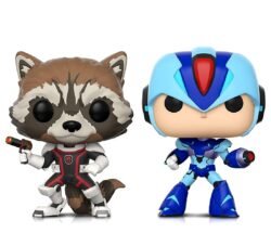 Funko POP! Marvel Vs Capcom - Rocket vs MegaMan X - GAMESQ8.com