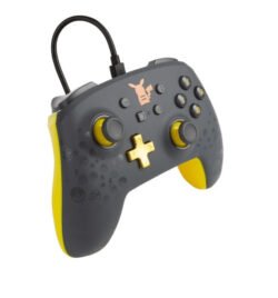 PowerA Enhanced Wired Controller For Nintendo Switch – Pikachu Grey - GAMESQ8.com