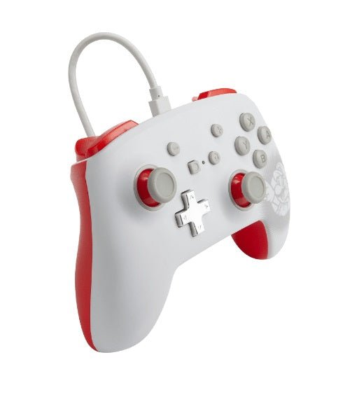 PowerA Enhanced Wired Controller For Nintendo Switch – Mario White - GAMESQ8.com