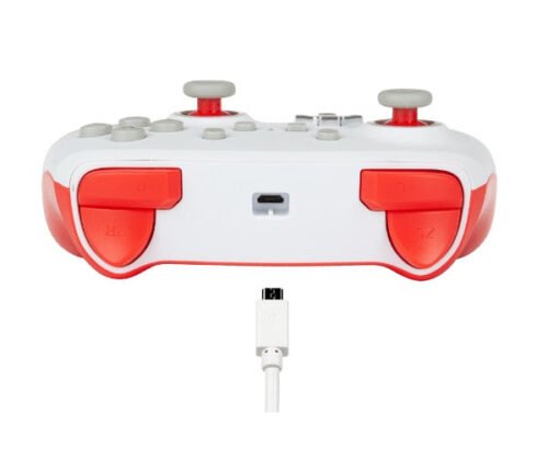 PowerA Enhanced Wired Controller For Nintendo Switch – Mario White - GAMESQ8.com