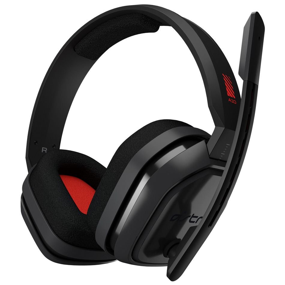 ASTRO A10 Gaming Headset - Black/Red - PC - GAMESQ8.com