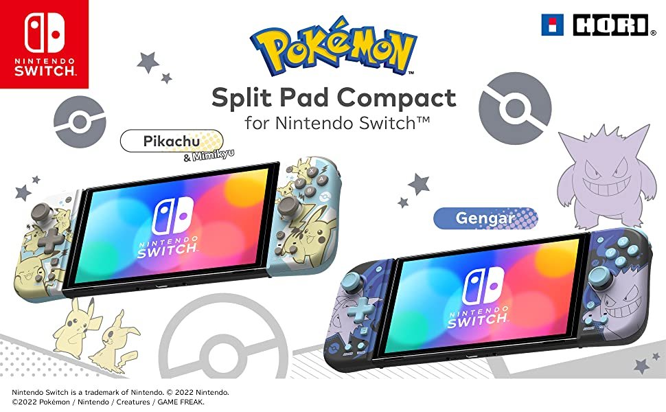 Split Pad Compact for Nintendo Switch - Pikachu and Gengar