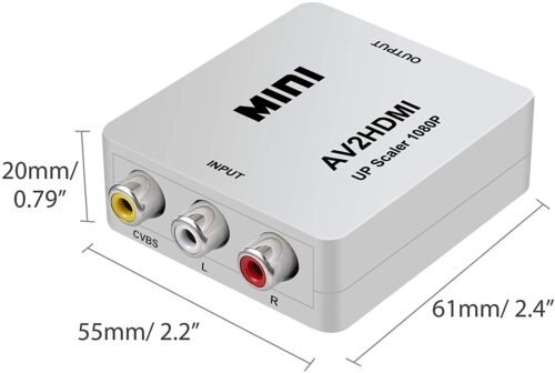 Mini HD Video Converter AV To HDMI Full HD 1080p - GAMESQ8.com