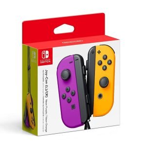 Switch Joy-Con (L/R) - Neon Purple/Neon Orange - GAMESQ8.com