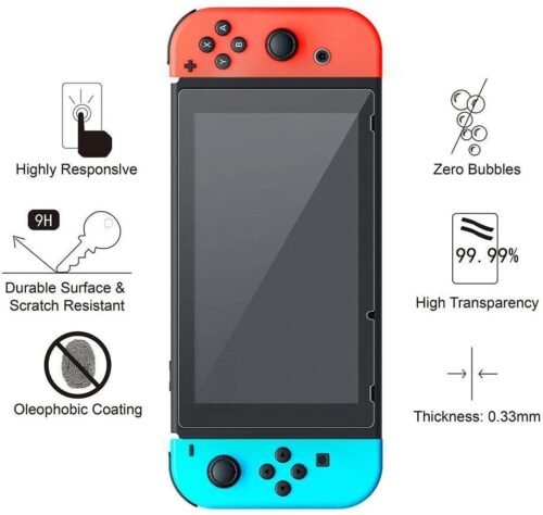 MAEXUS Tempered glass screen protector for Nintendo Switch - GAMESQ8.com