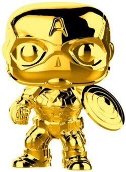Funko POP! Marvel Studios 10: Captain America (Gold) - GAMESQ8.com