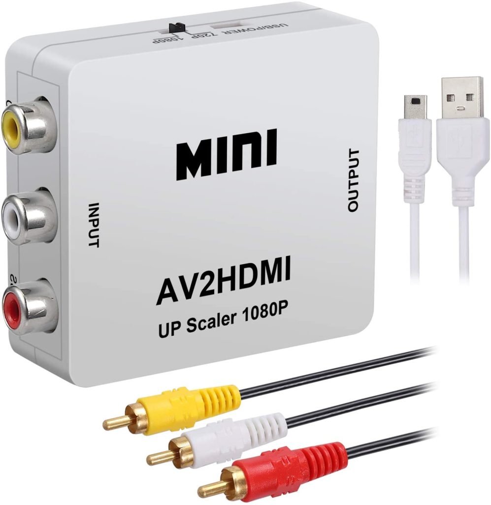 Mini HD Video Converter AV To HDMI Full HD 1080p - GAMESQ8.com