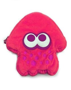 Hori NS Splatoon 2 Squid Plush Pouch (Neon Pink) - GAMESQ8.com