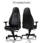 Noblechairs ICON Gaming Chair - Black/Blue - GAMESQ8.com