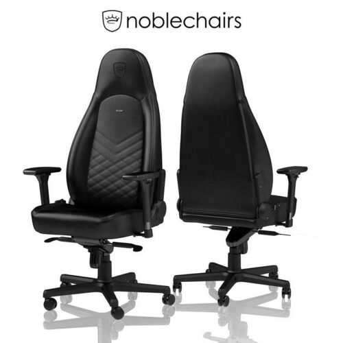 Noblechairs ICON Gaming Chair - Black - GAMESQ8.com