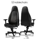 Noblechairs ICON Gaming Chair - Black/Gold - GAMESQ8.com