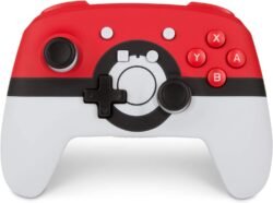 PowerA Enhanced Wireless  Controller for Switch  - Poké Ball - GAMESQ8.com