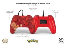 PowerA Wired Controller For Nintendo Switch - Blaze Charmander - GAMESQ8.com