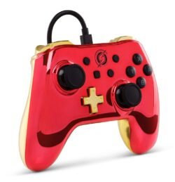 PowerA Wired Controller for Nintendo Switch - Chrome Metroid - GAMESQ8.com