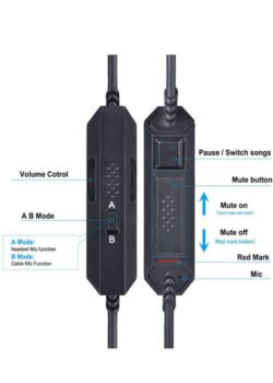 Headset Aux Volume Control Cable For Astro A10 / A40 - GAMESQ8.com