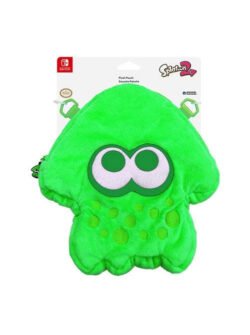 Hori Splatoon 2 Squid Plush Pouch for Nintendo Switch (Neon Green) - GAMESQ8.com