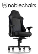 Noblechairs HERO Gaming Chair - Black/Blue - GAMESQ8.com