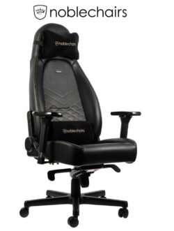 Noblechairs ICON Gaming Chair - Black/Gold - GAMESQ8.com