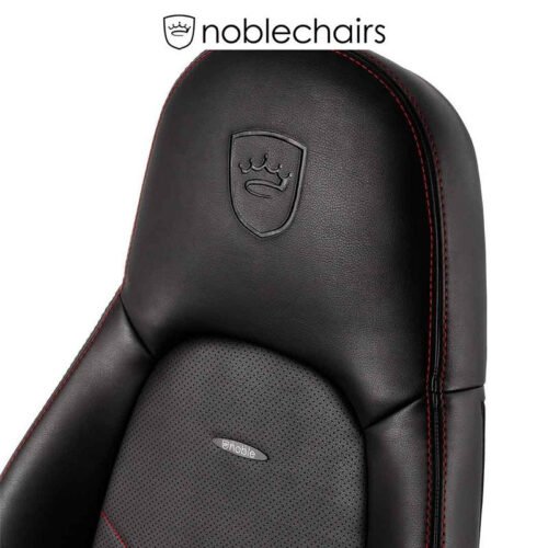 Noblechairs ICON Gaming Chair - Black/Red - GAMESQ8.com