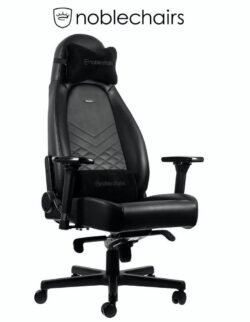 Noblechairs ICON Gaming Chair - Black - GAMESQ8.com