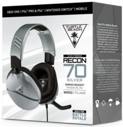 Turtle Beach Recon 70 Gaming Headset - Silver - GAMESQ8.com