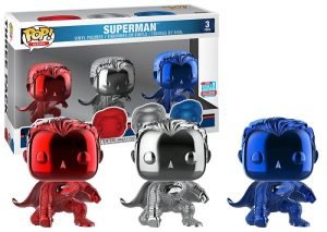 Funko POP! DC Comics - Superman Chrome 3 Pack (Limited Edition) - GAMESQ8.com