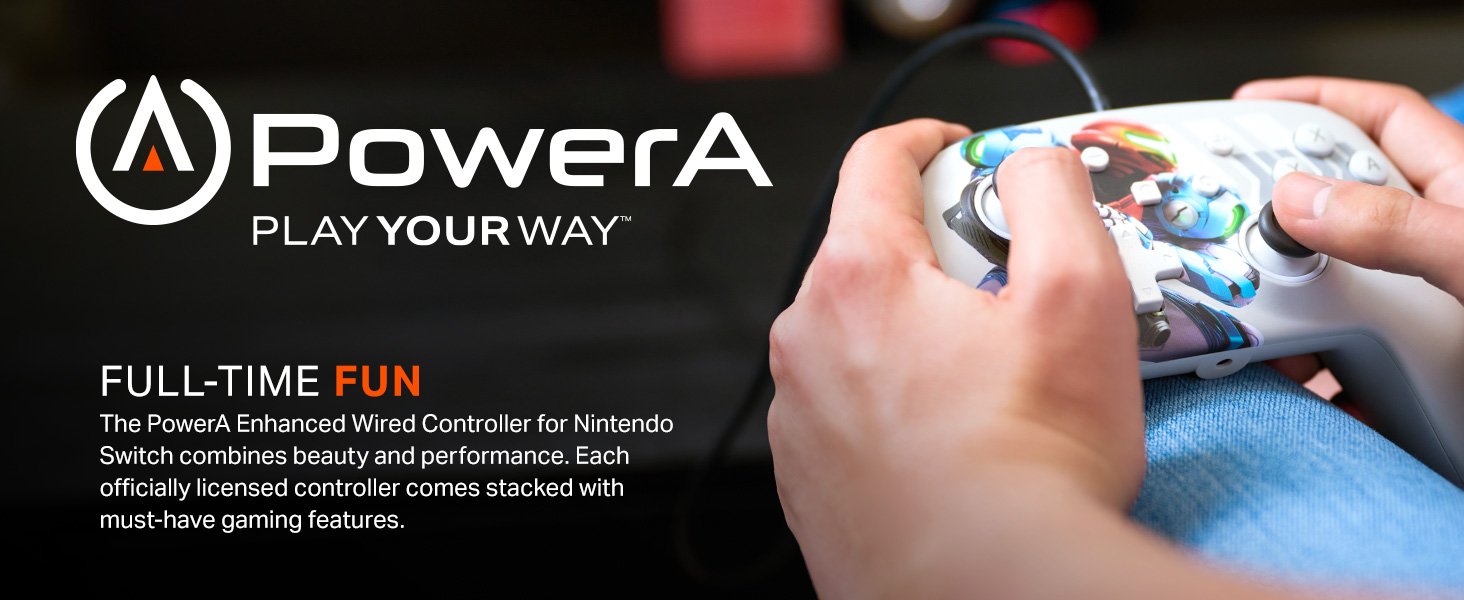 PowerA brand banner saying Full Time Fun