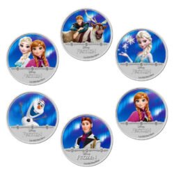 Disney Frozen Elsa Anna Characters Silver Plated Collectible Gift Coin Set - GAMESQ8.com