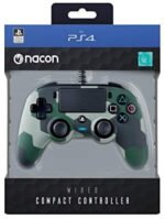 Nacon Compact Wired Controller for PS4 - Camo Green - GAMESQ8.com