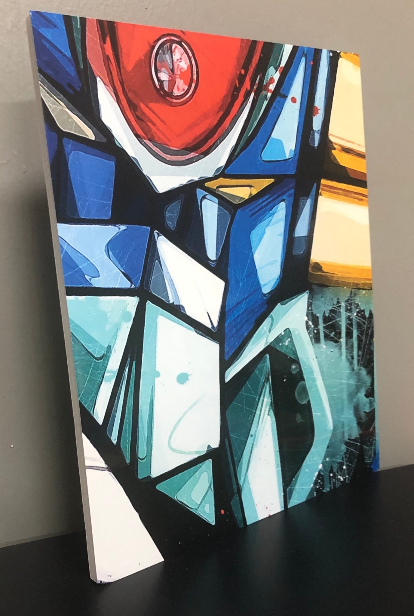 Toile XXL Goldorak Pop Art 100x75 Cm – Tableau Châssis Bois Parlant