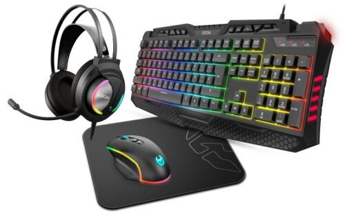 KROM Kritic RGB Rainbow Gaming Kit - GAMESQ8.com