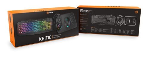 KROM Kritic RGB Rainbow Gaming Kit - GAMESQ8.com