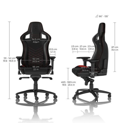 Noblechairs EPIC Series - Black/Red - GAMESQ8.com