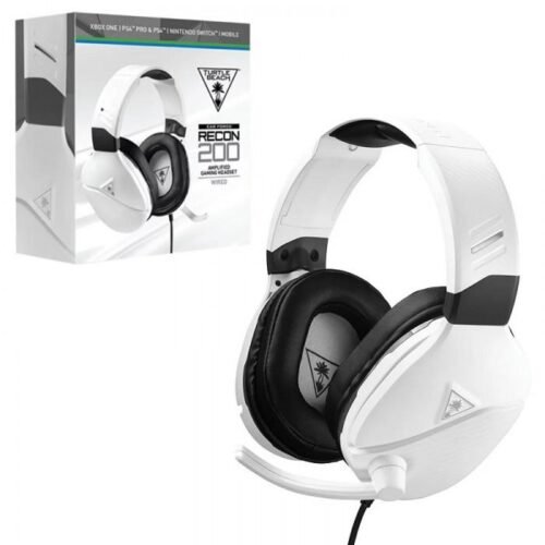 Turtle Beach Recon 200 Amplified Gaming Headset - WHITE - GAMESQ8.com