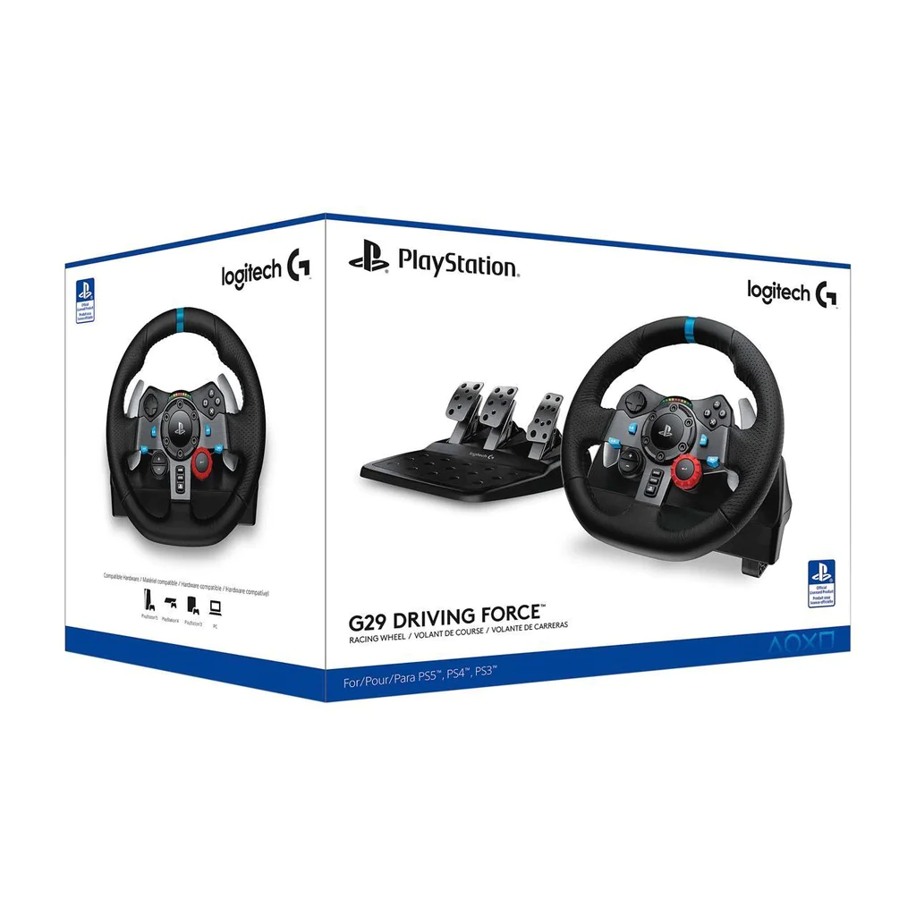 PS4 Logitech G29 steering wheel + Shifter in action with Gran Turismo Sport  