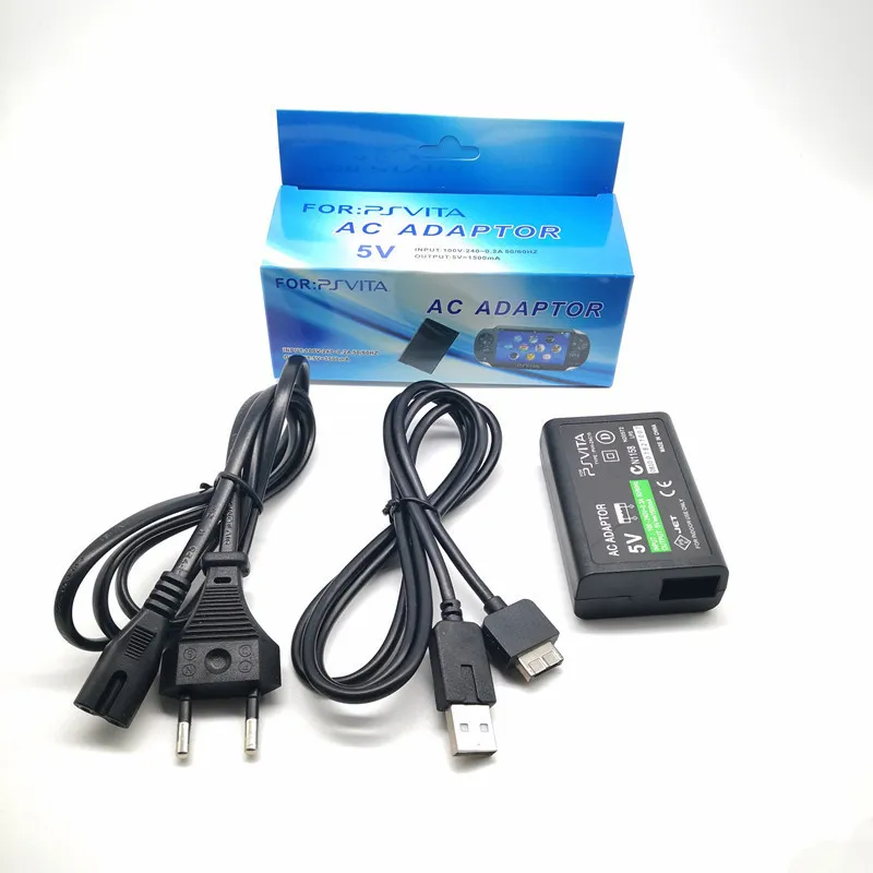 Wall Charger Power Adapter For Sony PS Vita 1000 – 6ft Cable – Black – UPC 682962396591