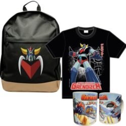 UFO Robot Grendizer – Abystyle  Backpack Bag + Grendizer Classic Super Robot T-Shirt (M)+ HL PRO Spazer Mug