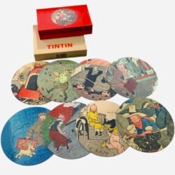 Moulinsart TinTin - Coasters Set Of 8 Pieces 20Th Anniversary